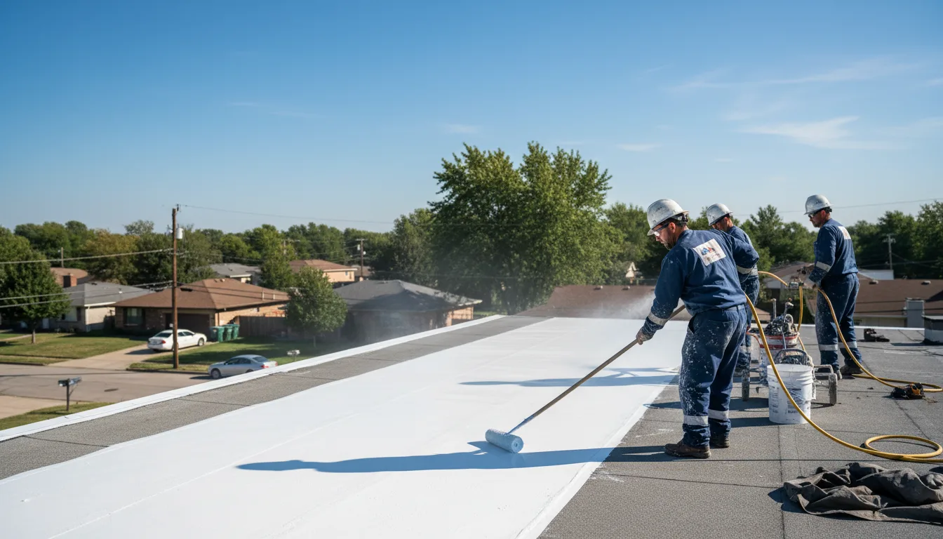 Commercial roof coating in Johnsonville, NY near me